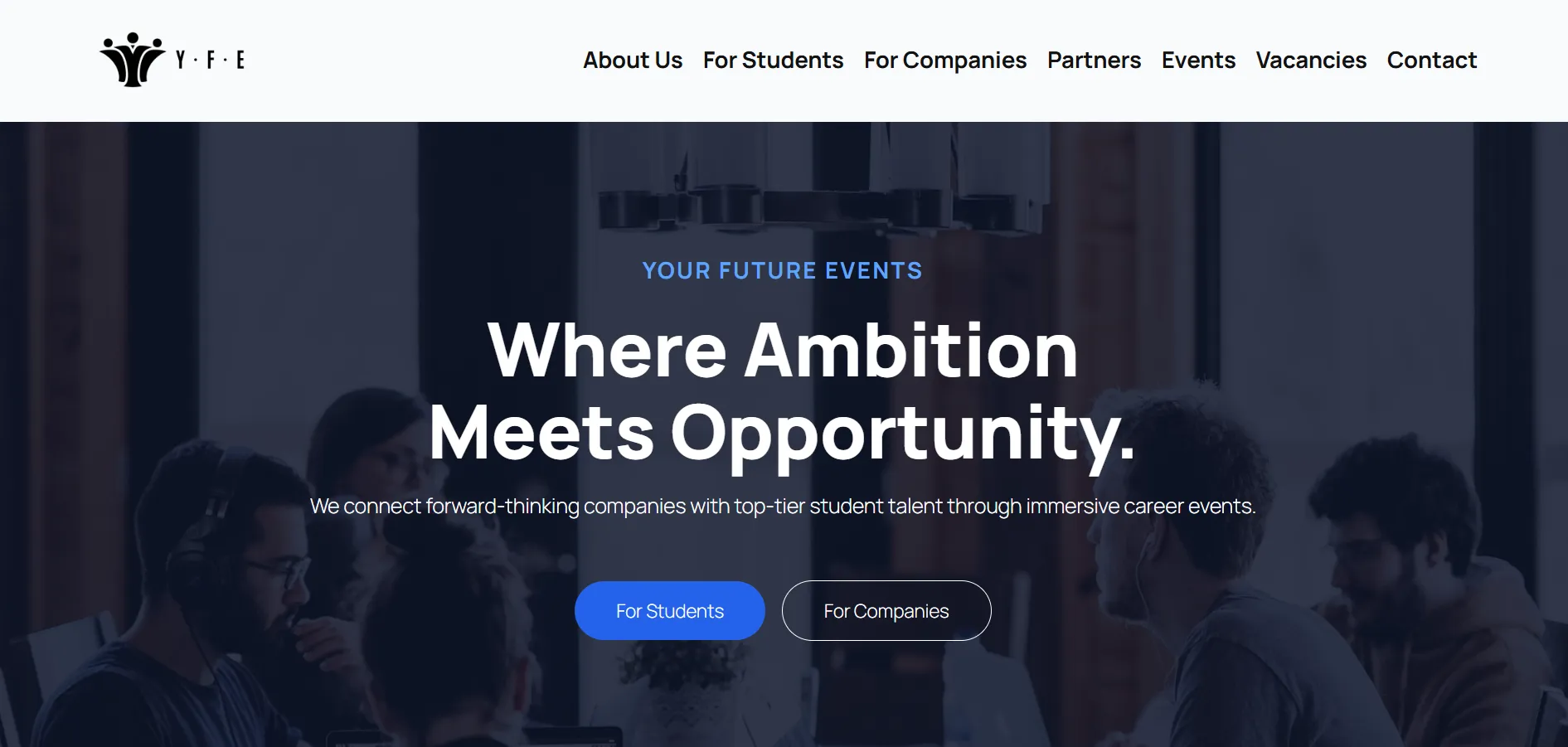 De website van Your Future Events