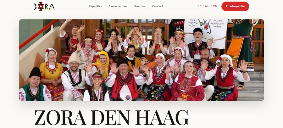 Website van Zora